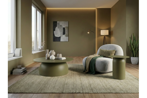 Kastra & Polaris Zeytin Yeşili Sehpa Seti