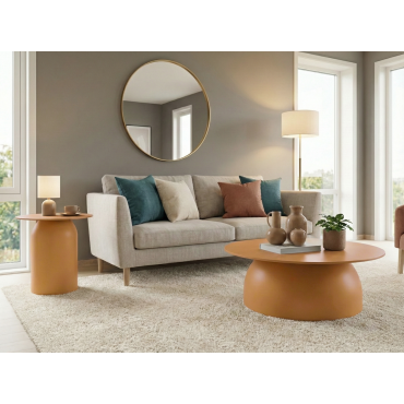 Kastra & Polaris Altın Beji Sehpa Seti