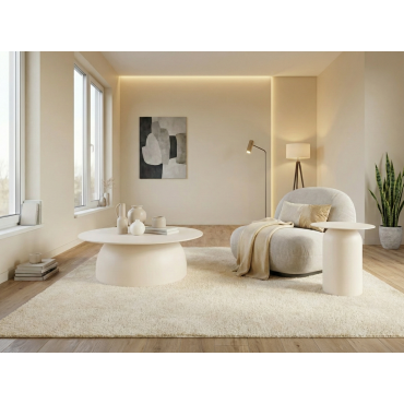 Kastra & Polaris Keten Beyazı Sehpa Seti