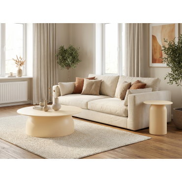 Kastra & Polaris Sıcak Fildişi Sehpa Seti