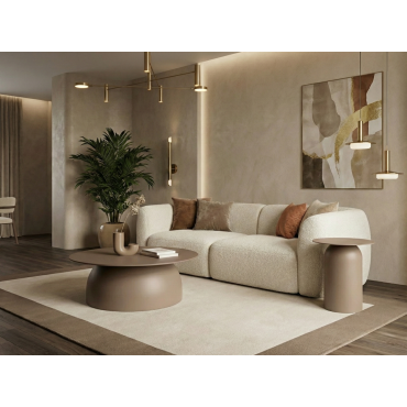 Kastra & Polaris Toprak Gri Sehpa Seti