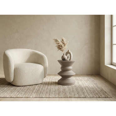 Askella Toprak Gri Yan Sehpa