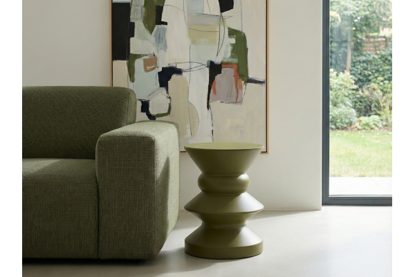 Askella Zeytin Yeşili Yan Sehpa