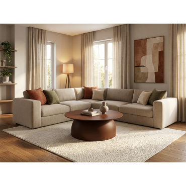 Kastra Kızıl Kahve Orta Sehpa