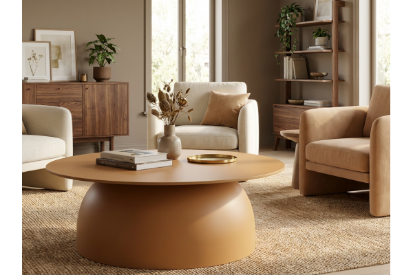 Kastra Altın Beji Orta Sehpa